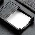 Black Croco Leather Desk Accessories Memo Pad