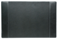 Black Gloveskin Faux Leather Desk Pad Blotter